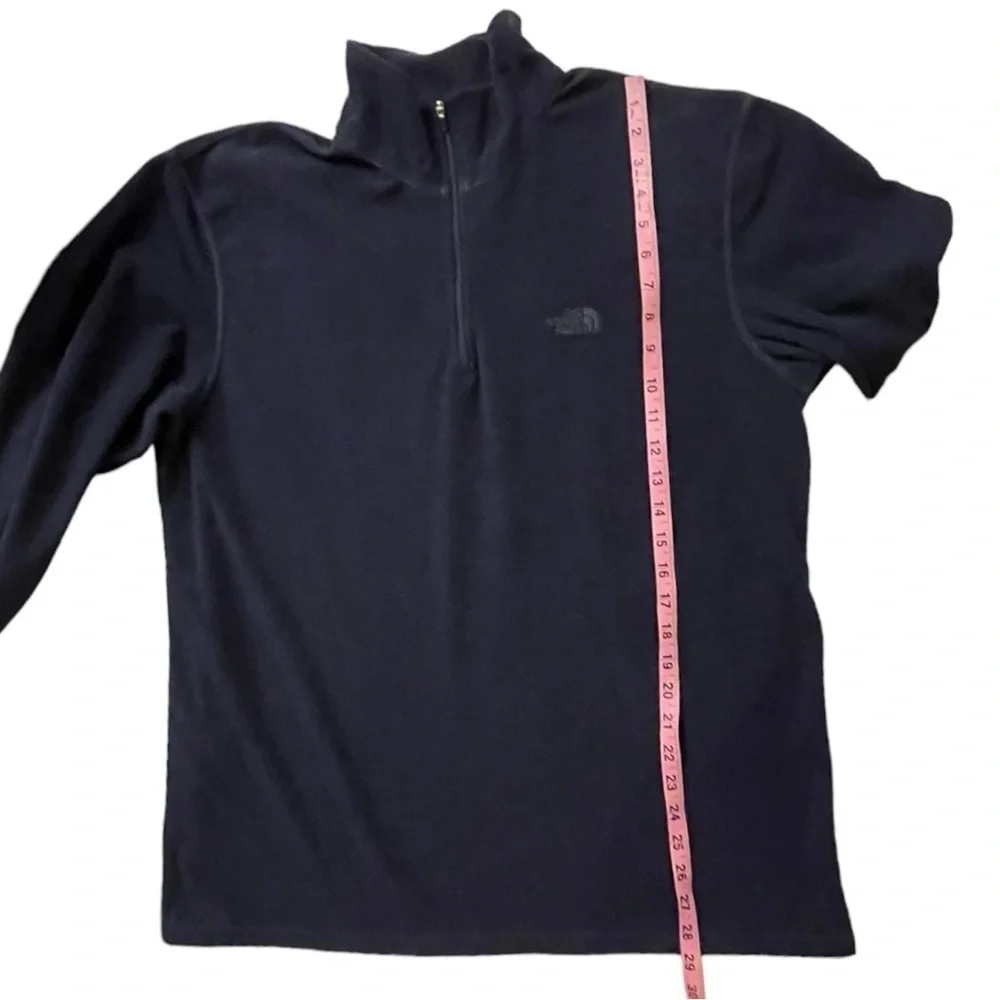 Men's North Face Pullover Size XL Fleece 1/4 Zip Navy Blue